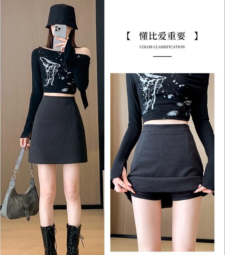 A-line bottoming short skirt all-match skirt for women