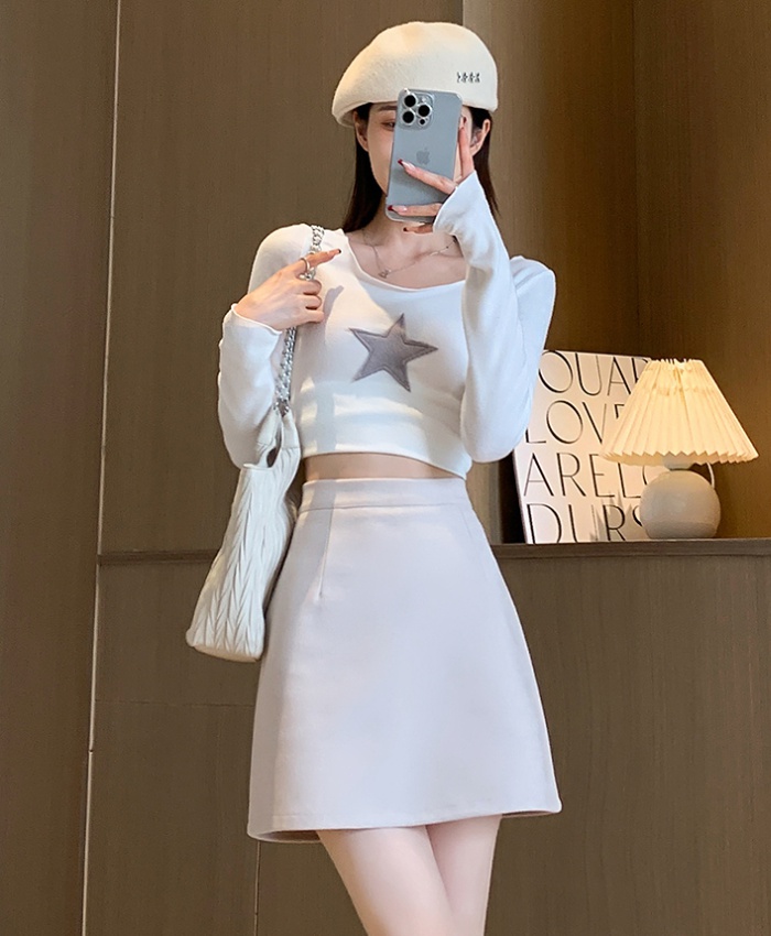 A-line bottoming short skirt all-match skirt for women