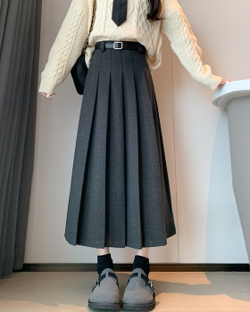 Autumn and winter thick long dress slim skirt for women