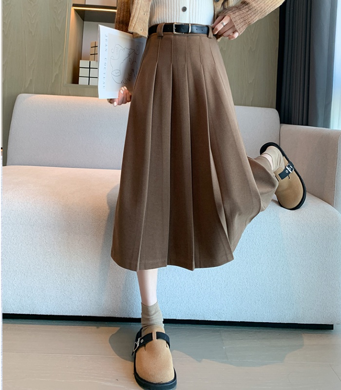 Autumn and winter thick long dress slim skirt for women