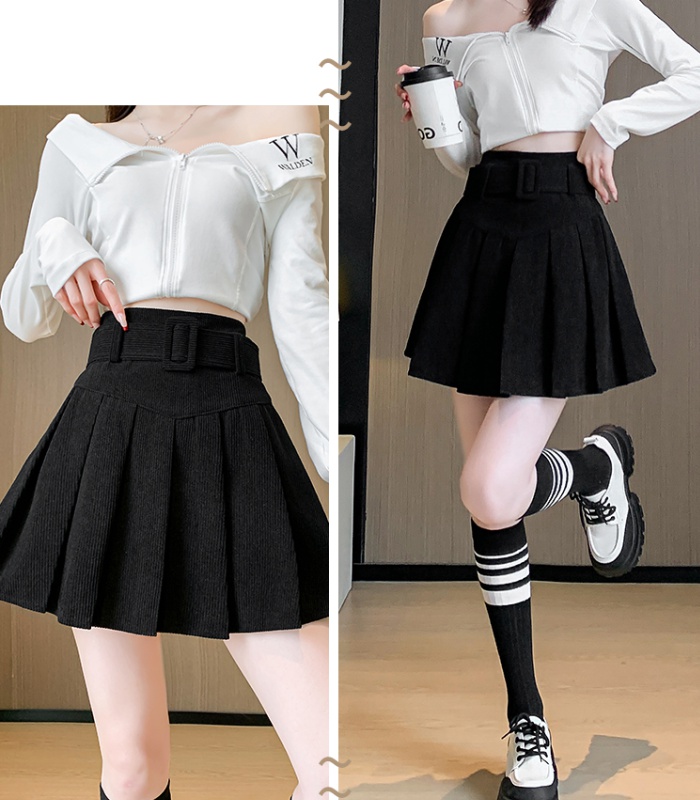 Small fellow short skirt college style skirt for women