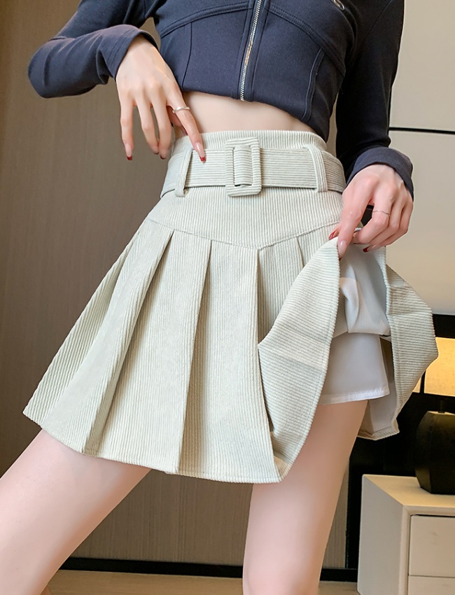 Small fellow short skirt college style skirt for women