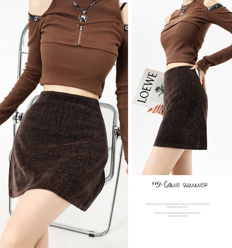 Anti emptied package hip skirt for women