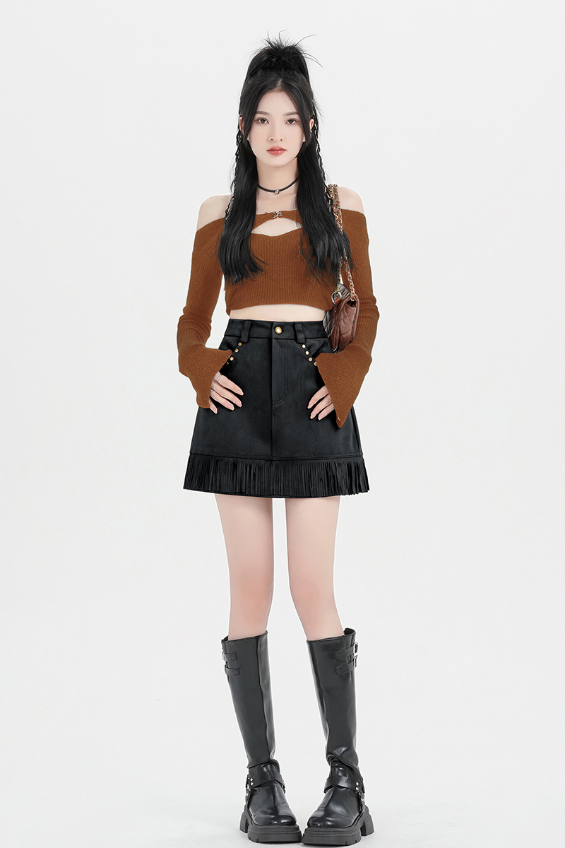 Spicegirl slim shorts autumn and winter skirt for women