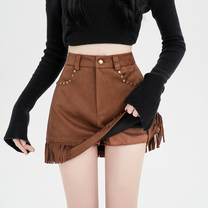 Spicegirl slim shorts autumn and winter skirt for women