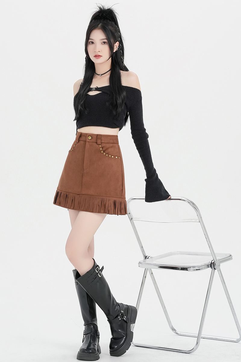 Spicegirl slim shorts autumn and winter skirt for women