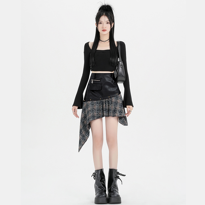 Irregular all-match autumn and winter skirt for women