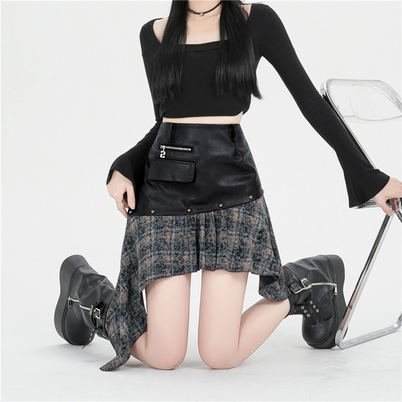 Irregular all-match autumn and winter skirt for women