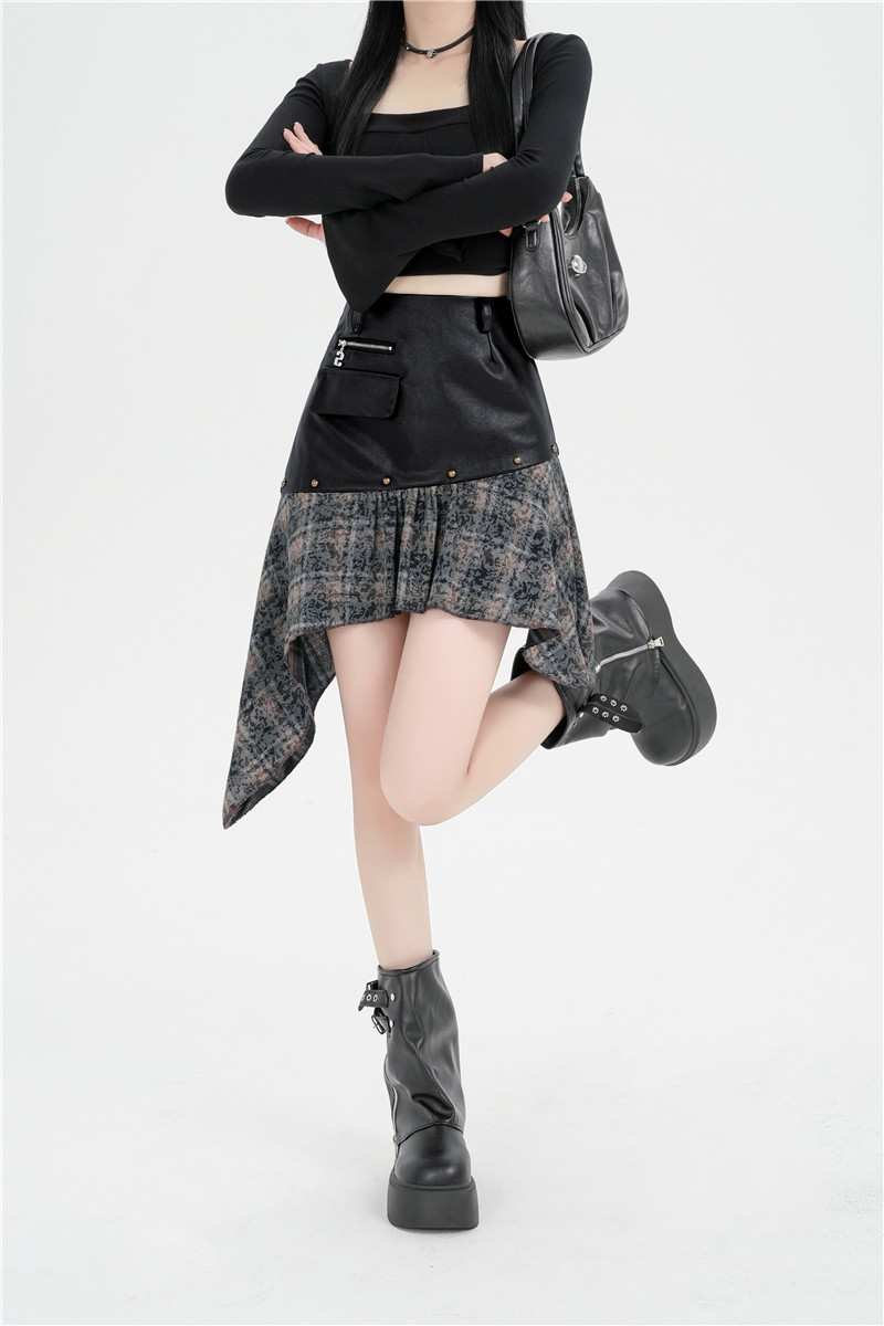 Irregular all-match autumn and winter skirt for women