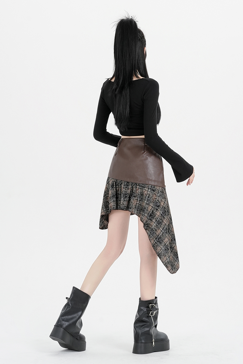 Irregular all-match autumn and winter skirt for women