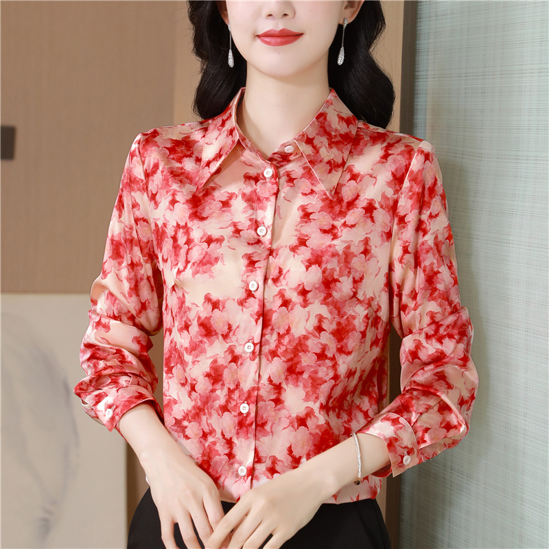 Spring and autumn small shirt shirt for women