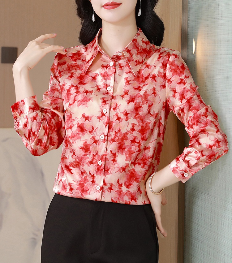 Spring and autumn small shirt shirt for women