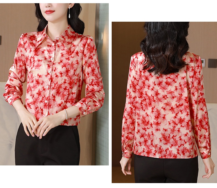 Spring and autumn small shirt shirt for women