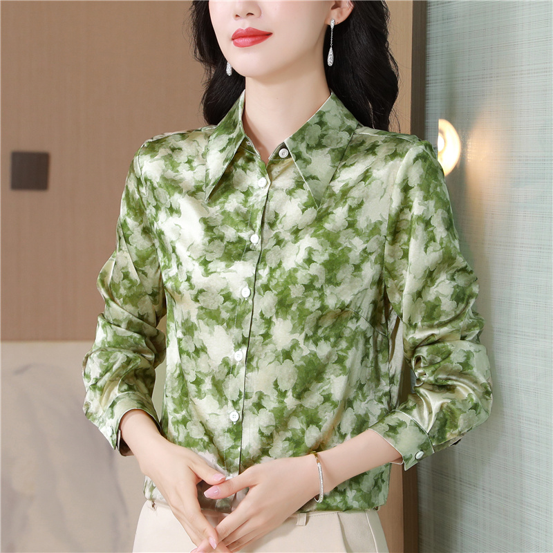 Spring and autumn small shirt shirt for women