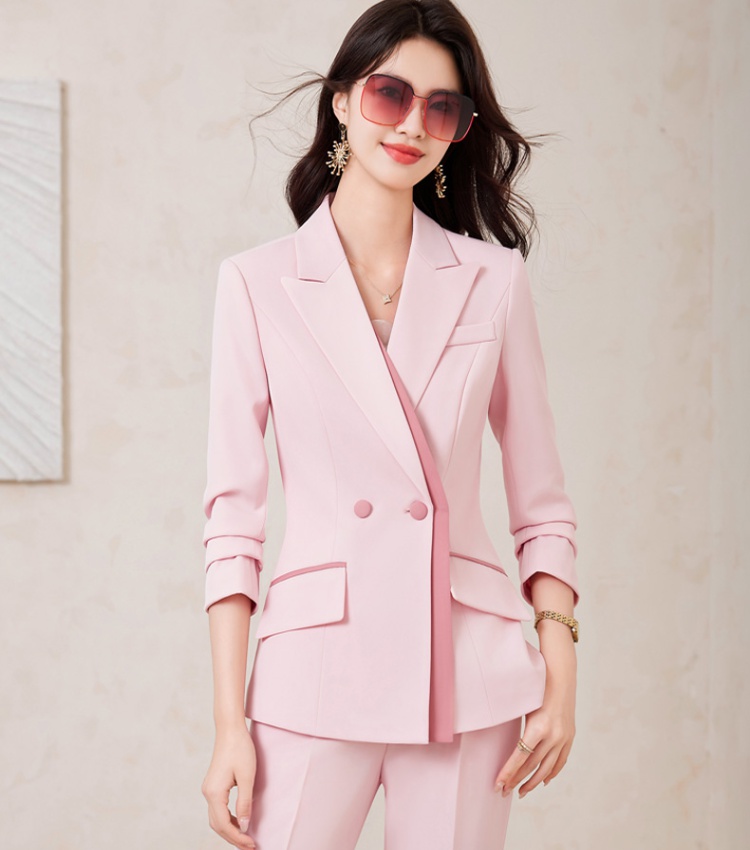 Overalls business suit long sleeve coat for women