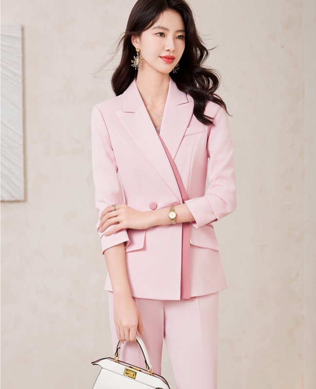 Overalls business suit long sleeve coat for women