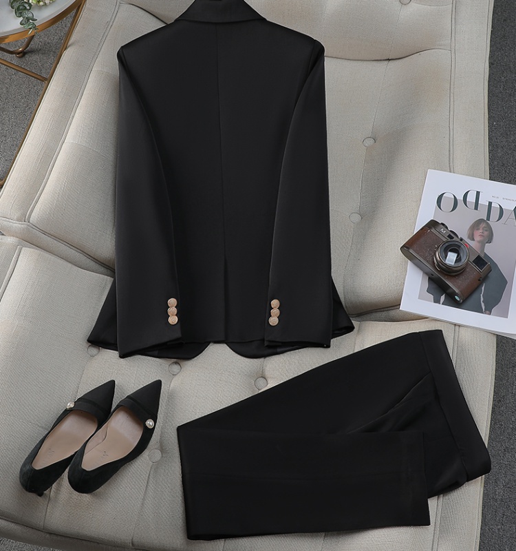 Long sleeve business suit suit pants 2pcs set