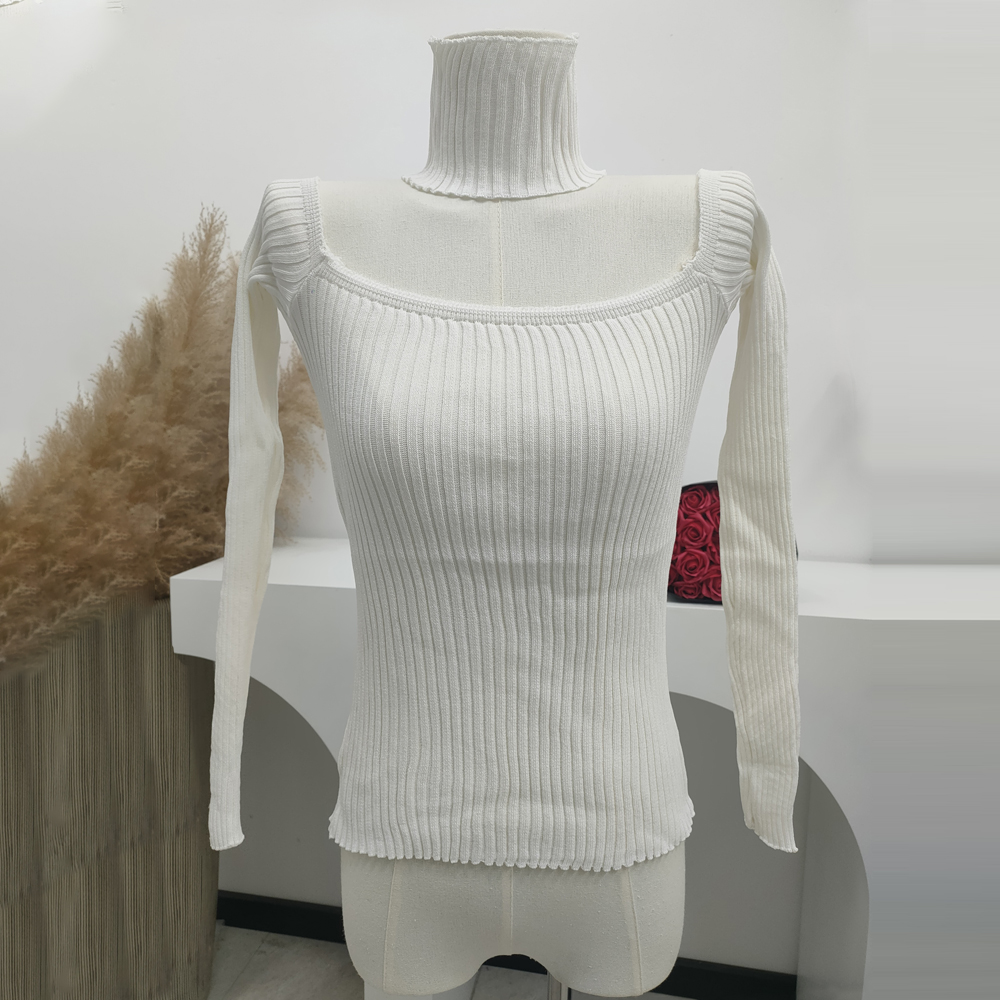 Halter bottoming sweater pure tops for women