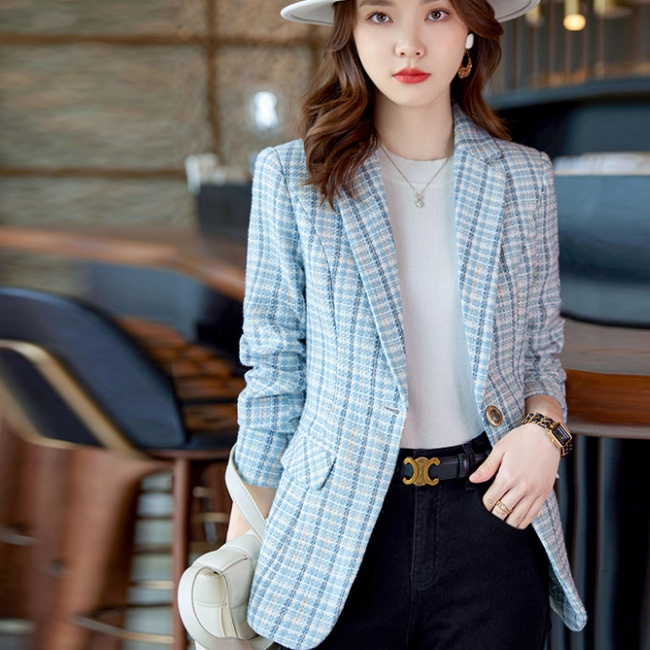 Overalls business suit long sleeve coat for women