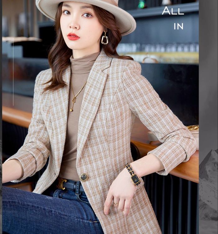 Overalls business suit long sleeve coat for women