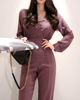 High waist wide leg jumpsuit a set for women