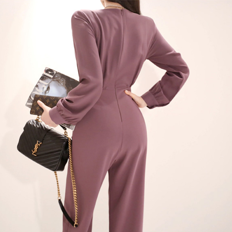 High waist wide leg jumpsuit a set for women