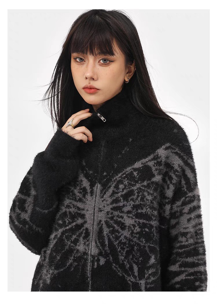 Autumn and winter lazy coat loose butterfly sweater