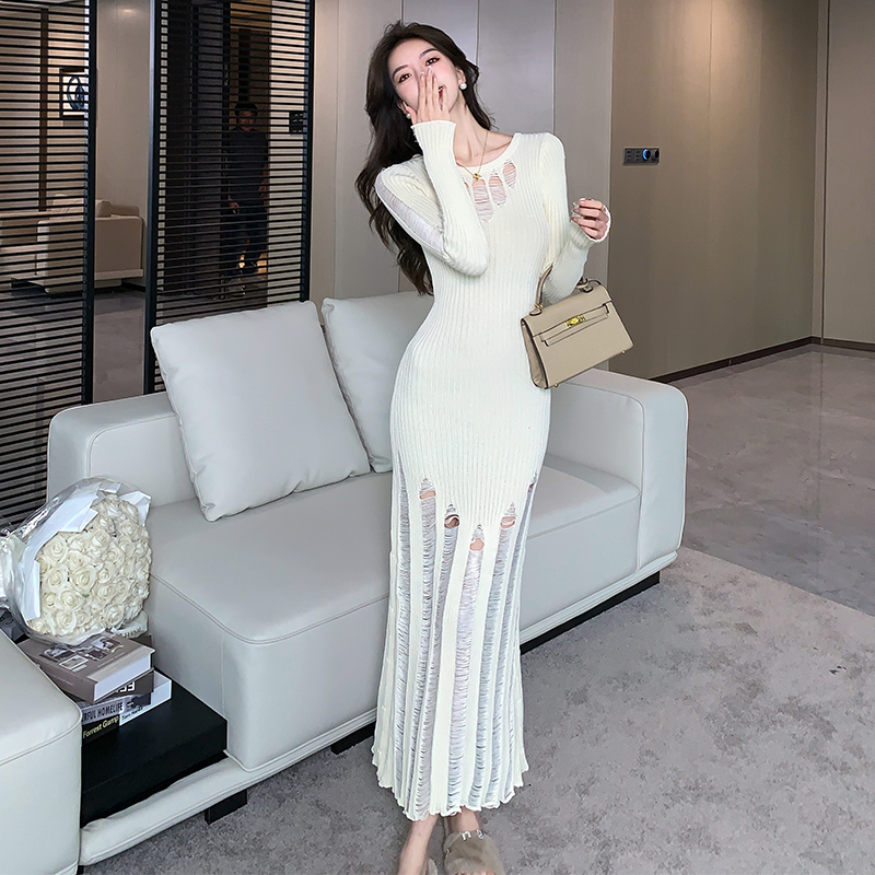 Long sleeve dress tender long dress for women