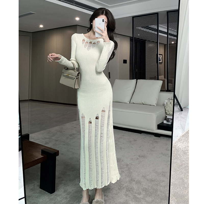 Long sleeve dress tender long dress for women