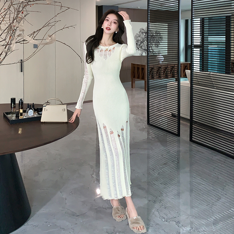 Long sleeve dress tender long dress for women