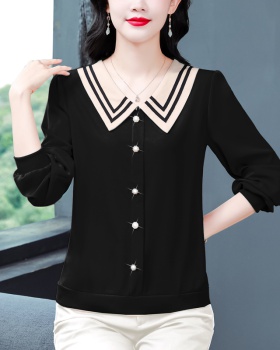 Autumn Western style tops all-match shirt for women