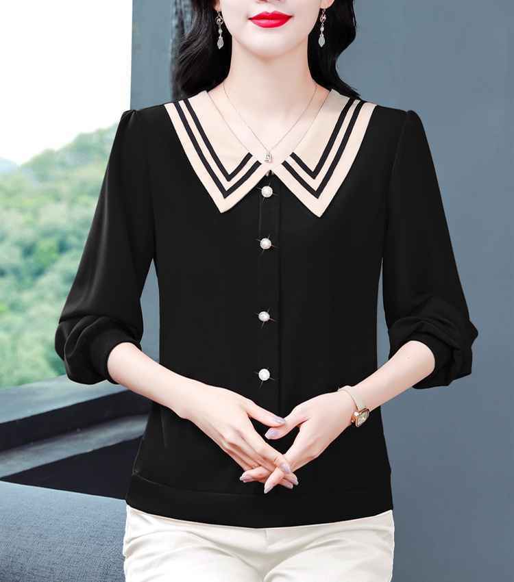 Autumn Western style tops all-match shirt for women