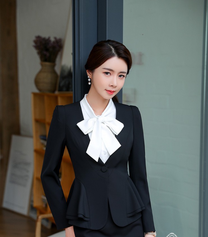 Long sleeve coat autumn and winter shirt 2pcs set