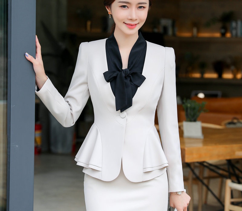 Long sleeve coat autumn and winter shirt 2pcs set