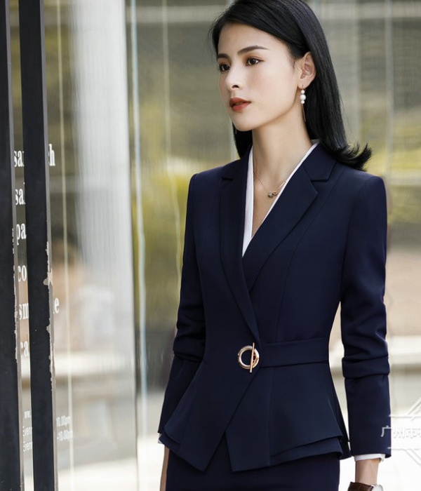 Profession long sleeve business suit 2pcs set for women