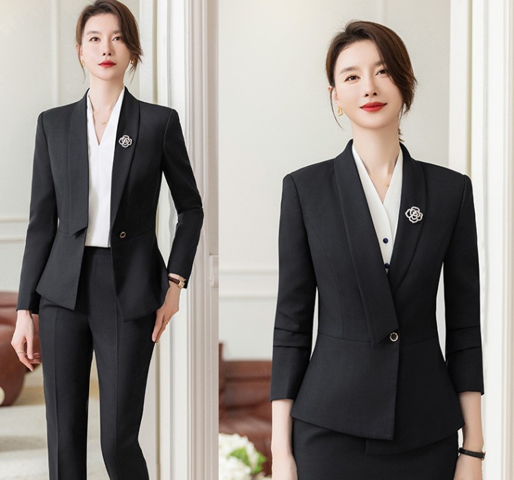 Long sleeve coat profession business suit for women