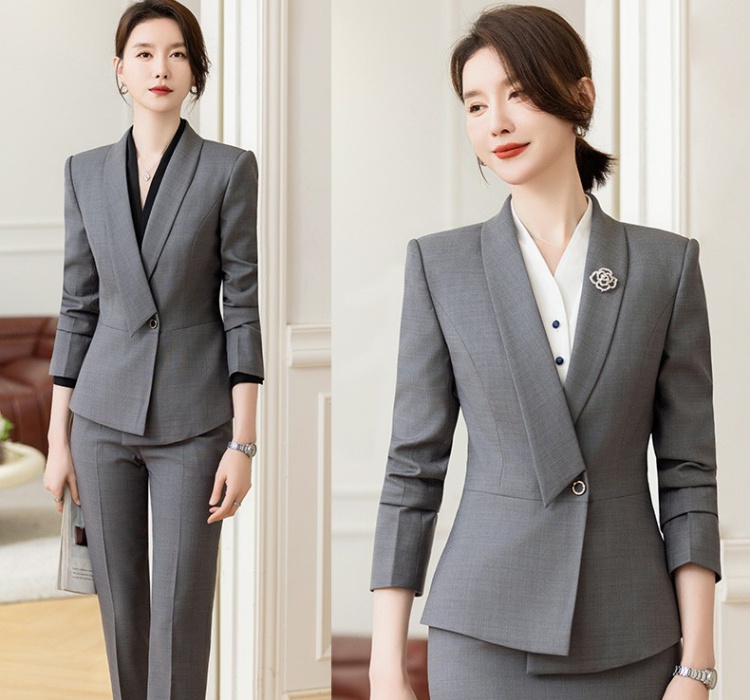 Long sleeve coat profession business suit for women