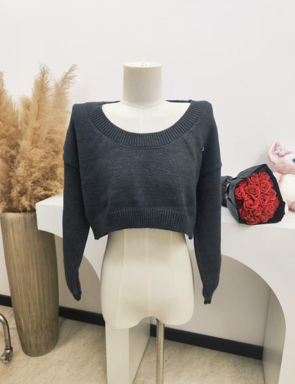 Western style sweater spring and autumn tops 2pcs set for women