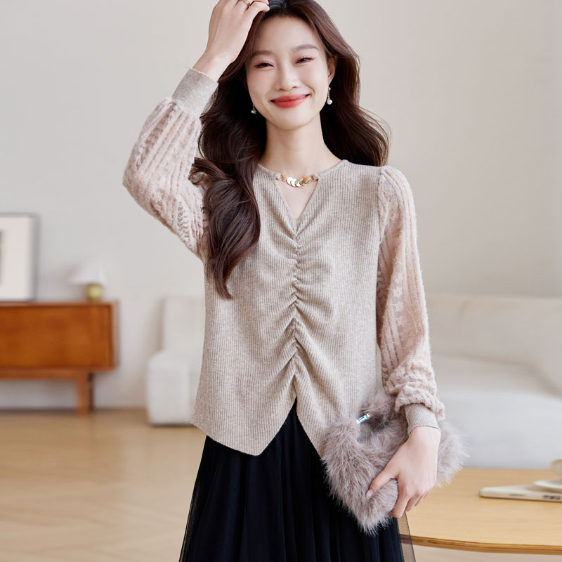 Temperament small shirt autumn bottoming shirt for women