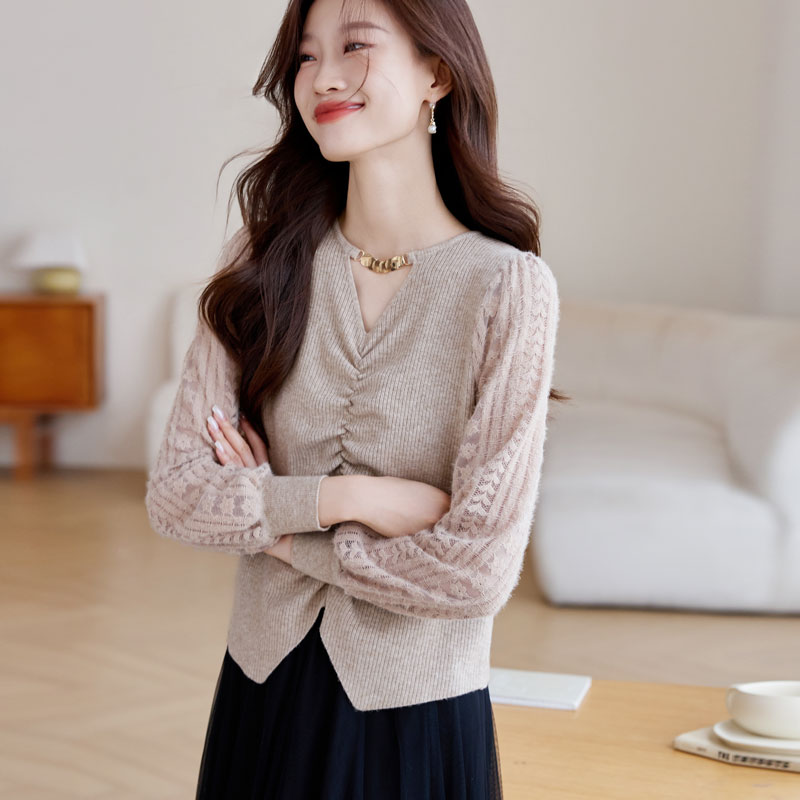 Temperament small shirt autumn bottoming shirt for women