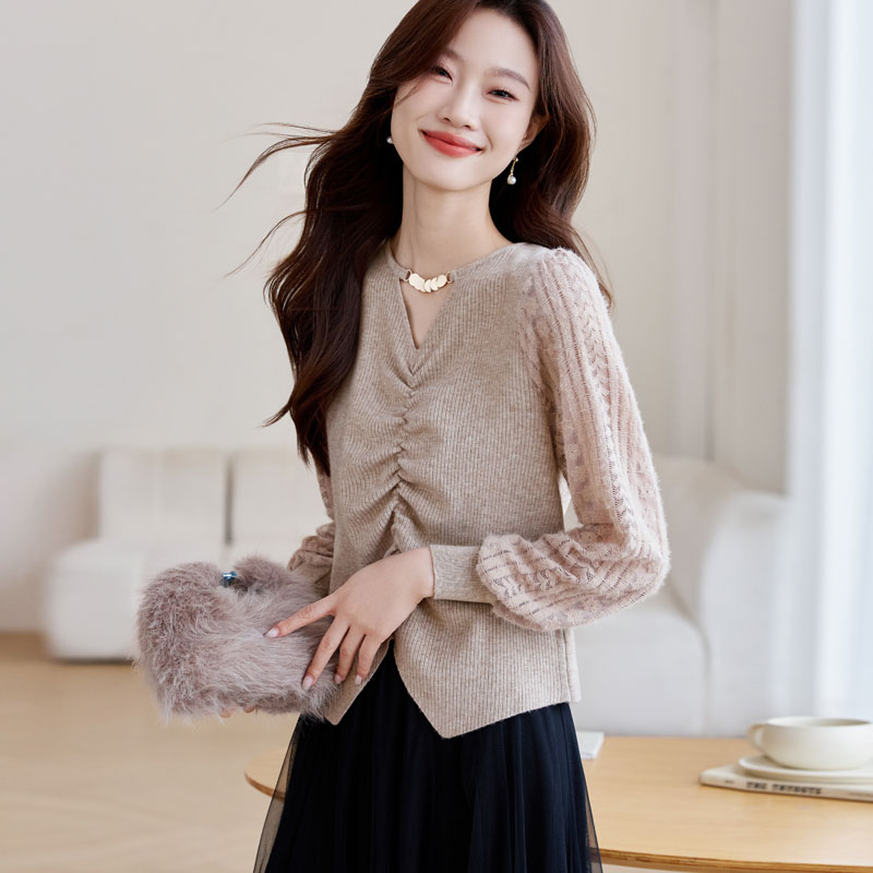 Temperament small shirt autumn bottoming shirt for women