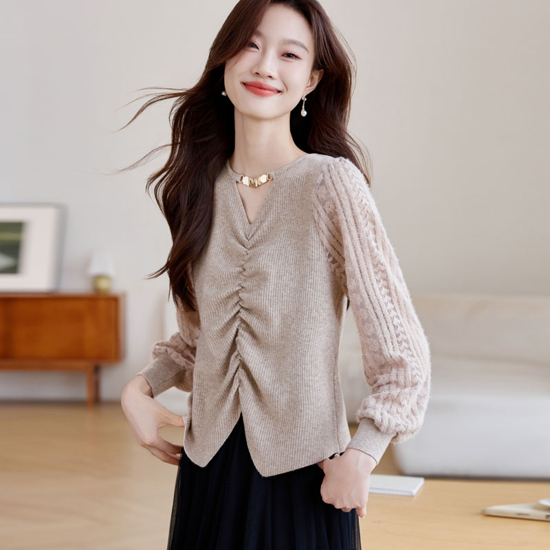 Temperament small shirt autumn bottoming shirt for women