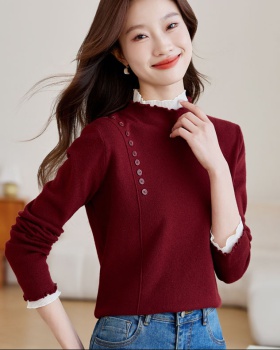 Long sleeve autumn and winter bottoming shirt niche tops