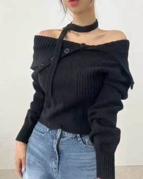 Personality Korean style sweater loose tops