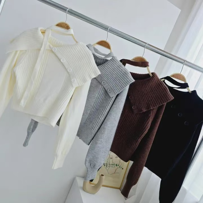 Personality Korean style sweater loose tops