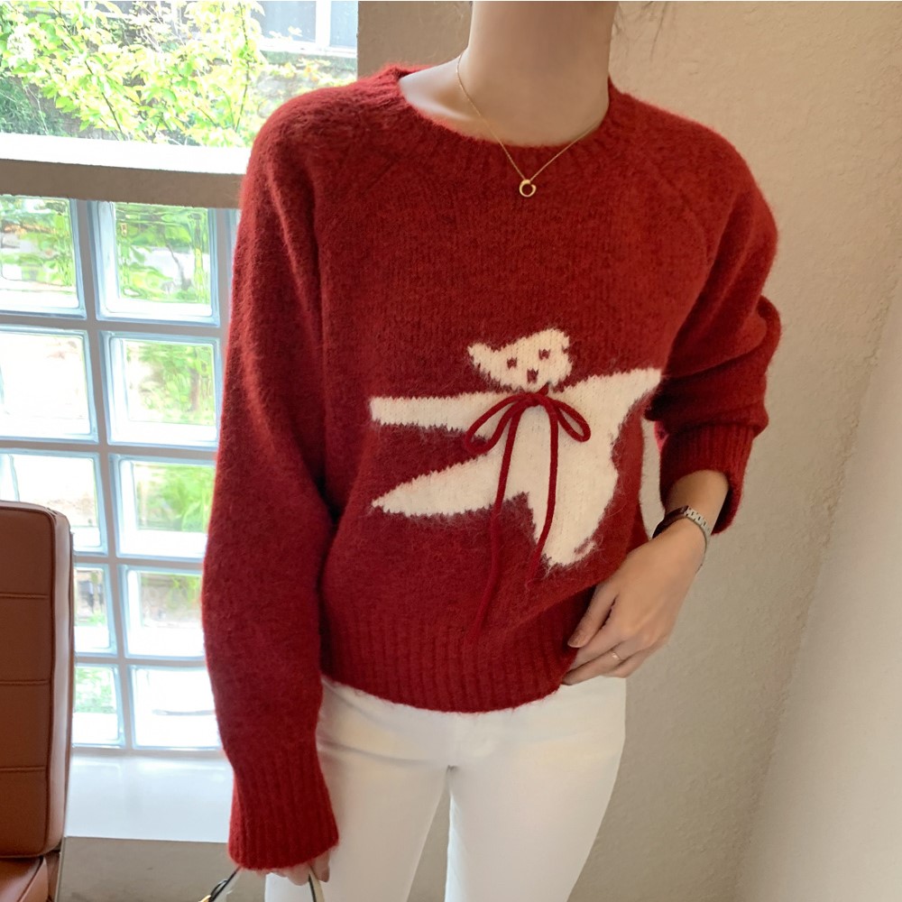 Show young Korean style sweater cartoon loose tops