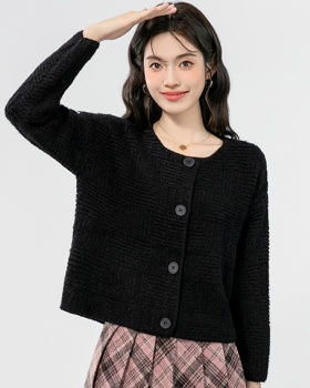 Round neck sweater European style shirts for women