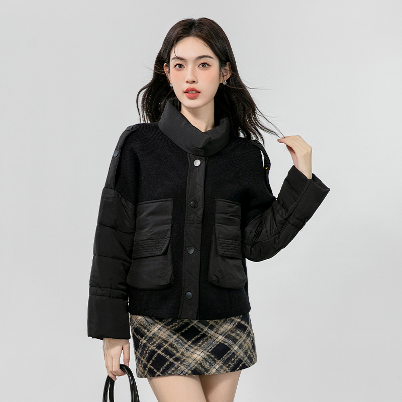 Splice Western style cardigan autumn and winter coat