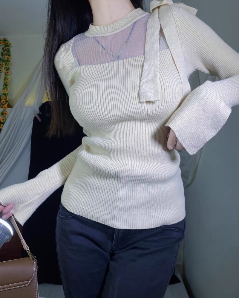 Tender sweater enticement bottoming shirt for women