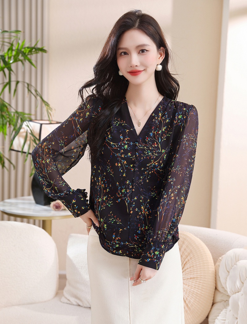 Light luxury show young all-match elegant shirt